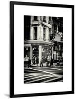 Urban Scene in Broadway - Manhattan - New York City - United States-Philippe Hugonnard-Framed Art Print