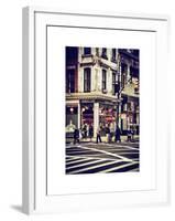 Urban Scene in Broadway - Manhattan - New York City - United States-Philippe Hugonnard-Framed Art Print