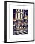 Urban Scene in Broadway - Manhattan - New York City - United States-Philippe Hugonnard-Framed Art Print