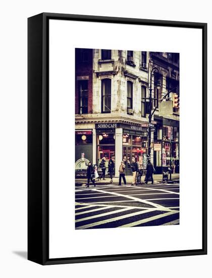 Urban Scene in Broadway - Manhattan - New York City - United States-Philippe Hugonnard-Framed Stretched Canvas