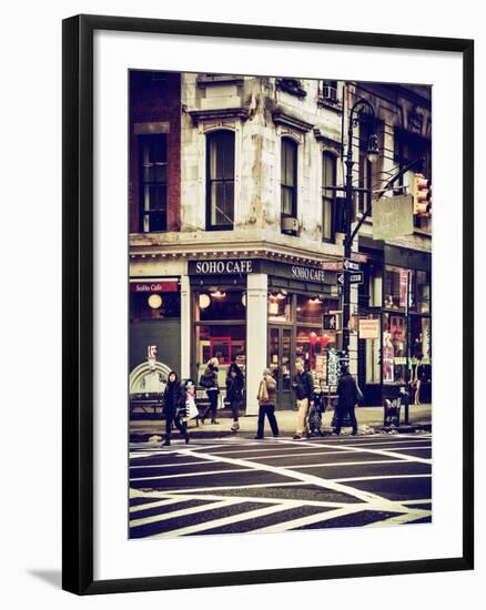 Urban Scene in Broadway - NYC Crosswalk - Manhattan - New York City - United States - USA-Philippe Hugonnard-Framed Photographic Print