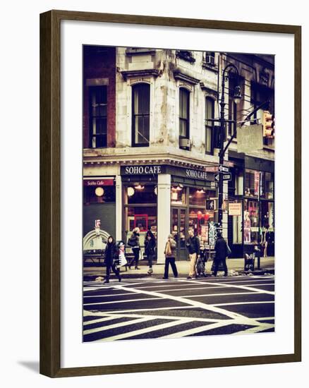 Urban Scene in Broadway - NYC Crosswalk - Manhattan - New York City - United States - USA-Philippe Hugonnard-Framed Photographic Print