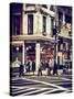 Urban Scene in Broadway - NYC Crosswalk - Manhattan - New York City - United States - USA-Philippe Hugonnard-Stretched Canvas