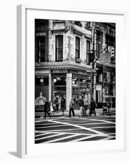 Urban Scene in Broadway - NYC Crosswalk - Manhattan - New York City - United States-Philippe Hugonnard-Framed Photographic Print