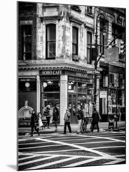Urban Scene in Broadway - NYC Crosswalk - Manhattan - New York City - United States-Philippe Hugonnard-Mounted Photographic Print