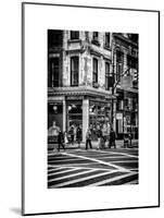 Urban Scene in Broadway - NYC Crosswalk - Manhattan - New York City - United States-Philippe Hugonnard-Mounted Art Print