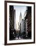 Urban Scene in Winter at Grand Central Terminal in New York City with the Chrysler Building-Philippe Hugonnard-Framed Photographic Print