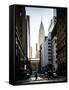 Urban Scene in Winter at Grand Central Terminal in New York City with the Chrysler Building-Philippe Hugonnard-Framed Stretched Canvas