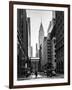 Urban Scene in Winter at Grand Central Terminal in New York City with the Chrysler Building-Philippe Hugonnard-Framed Photographic Print