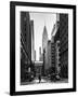 Urban Scene in Winter at Grand Central Terminal in New York City with the Chrysler Building-Philippe Hugonnard-Framed Photographic Print