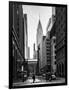 Urban Scene in Winter at Grand Central Terminal in New York City with the Chrysler Building-Philippe Hugonnard-Framed Photographic Print