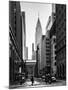 Urban Scene in Winter at Grand Central Terminal in New York City with the Chrysler Building-Philippe Hugonnard-Mounted Premium Photographic Print