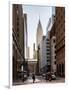 Urban Scene in Winter at Grand Central Terminal in New York City with the Chrysler Building-Philippe Hugonnard-Framed Photographic Print