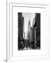 Urban Scene in Winter at Grand Central Terminal in New York City with the Chrysler Building-Philippe Hugonnard-Framed Art Print