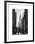 Urban Scene in Winter at Grand Central Terminal in New York City with the Chrysler Building-Philippe Hugonnard-Framed Art Print