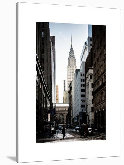 Urban Scene in Winter at Grand Central Terminal in New York City with the Chrysler Building-Philippe Hugonnard-Stretched Canvas