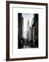 Urban Scene in Winter at Grand Central Terminal in New York City with the Chrysler Building-Philippe Hugonnard-Framed Art Print