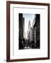 Urban Scene in Winter at Grand Central Terminal in New York City with the Chrysler Building-Philippe Hugonnard-Framed Art Print