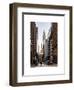 Urban Scene in Winter at Grand Central Terminal in New York City with the Chrysler Building-Philippe Hugonnard-Framed Art Print