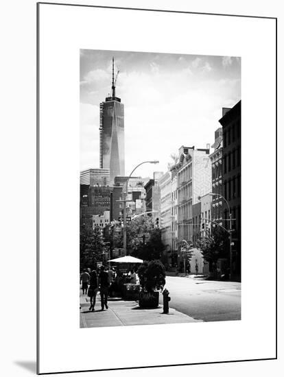 Urban Scene, Lover at Spring Street, One World Trade Center View (1WTC), Lower Manhattan, New York-Philippe Hugonnard-Mounted Art Print