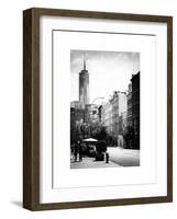 Urban Scene, Lover at Spring Street, One World Trade Center View (1WTC), Lower Manhattan, New York-Philippe Hugonnard-Framed Art Print