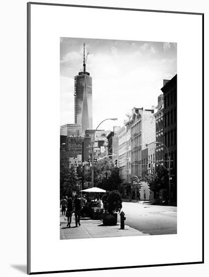 Urban Scene, Lover at Spring Street, One World Trade Center View (1WTC), Lower Manhattan, New York-Philippe Hugonnard-Mounted Art Print