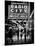 Urban Scene, Radio City Music Hall by Night, Manhattan, Times Square, New York, Classic-Philippe Hugonnard-Mounted Photographic Print