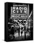 Urban Scene, Radio City Music Hall by Night, Manhattan, Times Square, New York, Classic-Philippe Hugonnard-Framed Stretched Canvas