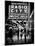 Urban Scene, Radio City Music Hall by Night, Manhattan, Times Square, New York, Classic-Philippe Hugonnard-Mounted Photographic Print