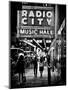 Urban Scene, Radio City Music Hall by Night, Manhattan, Times Square, New York, Classic-Philippe Hugonnard-Mounted Photographic Print