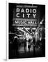 Urban Scene, Radio City Music Hall by Night, Manhattan, Times Square, New York, White Frame-Philippe Hugonnard-Framed Photographic Print