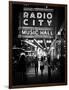 Urban Scene, Radio City Music Hall by Night, Manhattan, Times Square, New York, White Frame-Philippe Hugonnard-Framed Photographic Print