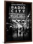 Urban Scene, Radio City Music Hall by Night, Manhattan, Times Square, New York, White Frame-Philippe Hugonnard-Framed Photographic Print