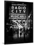 Urban Scene, Radio City Music Hall by Night, Manhattan, Times Square, New York, White Frame-Philippe Hugonnard-Framed Photographic Print