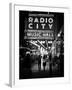 Urban Scene, Radio City Music Hall by Night, Manhattan, Times Square, New York, White Frame-Philippe Hugonnard-Framed Premium Photographic Print