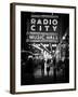 Urban Scene, Radio City Music Hall by Night, Manhattan, Times Square, New York, White Frame-Philippe Hugonnard-Framed Premium Photographic Print