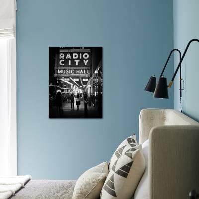 Urban Scene, Radio City Music Hall by Night, Manhattan, Times Square, New  York, White Frame' Photographic Print - Philippe Hugonnard | AllPosters.com