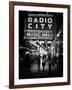 Urban Scene, Radio City Music Hall by Night, Manhattan, Times Square, New York, White Frame-Philippe Hugonnard-Framed Photographic Print