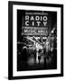 Urban Scene, Radio City Music Hall by Night, Manhattan, Times Square, New York, White Frame-Philippe Hugonnard-Framed Photographic Print