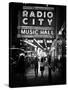 Urban Scene, Radio City Music Hall by Night, Manhattan, Times Square, New York, White Frame-Philippe Hugonnard-Stretched Canvas