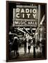 Urban Scene, Radio City Music Hall by Night, Manhattan, Times Square, New York, White Frame-Philippe Hugonnard-Framed Photographic Print