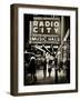 Urban Scene, Radio City Music Hall by Night, Manhattan, Times Square, New York, White Frame-Philippe Hugonnard-Framed Photographic Print