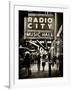 Urban Scene, Radio City Music Hall by Night, Manhattan, Times Square, New York, White Frame-Philippe Hugonnard-Framed Photographic Print