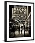 Urban Scene, Radio City Music Hall by Night, Manhattan, Times Square, New York, White Frame-Philippe Hugonnard-Framed Premium Photographic Print