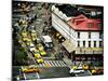 Urban Scene, Taxi and the Diner Restaurant, Chelsea Rooftop, Meatpacking District, New York, US-Philippe Hugonnard-Mounted Photographic Print