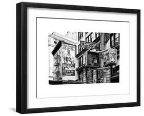 Urban Scene, Wall Advertising "Childrens Hospital", Crosby Street, Broadway, Manhattan, NYC-Philippe Hugonnard-Framed Art Print