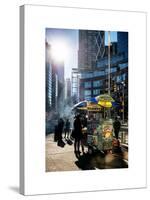 Urban Scene with Hotdog Vendors at Columbus Circle-Philippe Hugonnard-Stretched Canvas