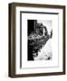 Urban Scene with NYC Citibike in the Snow in Winter-Philippe Hugonnard-Framed Art Print