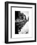 Urban Scene with NYC Citibike in the Snow in Winter-Philippe Hugonnard-Framed Art Print