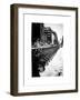 Urban Scene with NYC Citibike in the Snow in Winter-Philippe Hugonnard-Framed Art Print